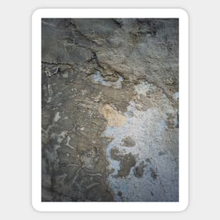 Weathered and cracked concrete wall Sticker